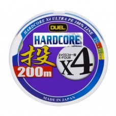 Плетеный шнур DUEL HARDCORE X4 200м 0.8 multicolor