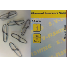 ЗАСТЕЖКА S.V-FISHING DIAMOND INSURANCE SNAP #0 9кг