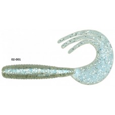 Твистер Dragon Dancer 1.5" PEARL BS silver glitter